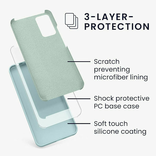 KWmobile Rubberized Back Cover Σιλικόνης Cool Mint (Redmi Note 11 Pro)