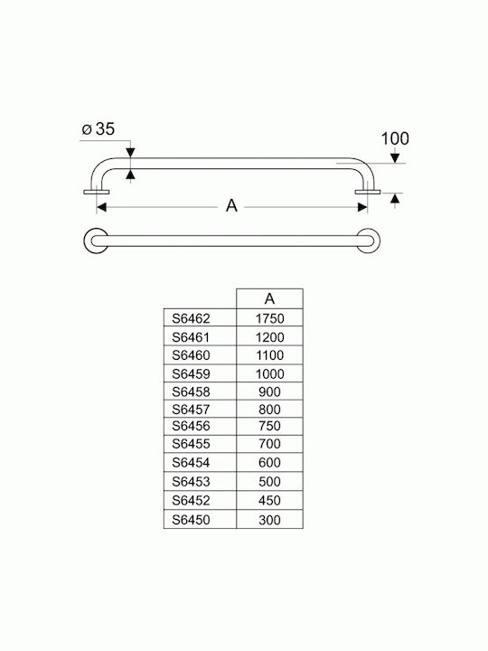 Ideal Standard S6455AC Metallische Badezimmer Haltegriffe Ideal Standard S6455AC Metallische Badezimmer Haltegriffe
