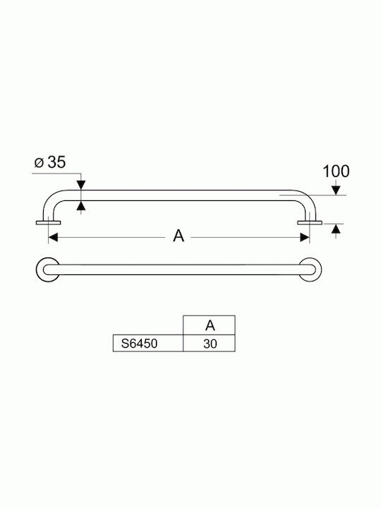 Ideal Standard S6450AC Metallische Badezimmer Haltegriffe Ideal Standard S6450AC Metallische Badezimmer Haltegriffe