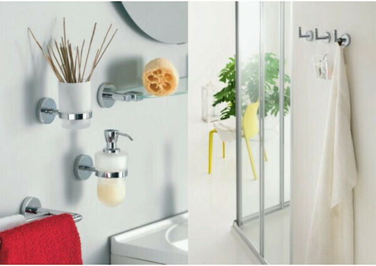 Inda Trend Wandmontiert Seifenschale Glas Silber