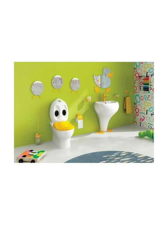 Tema Duck Glass Soap Dish Wall Mounted Gold