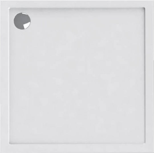 Karag Rectangular Acrylic Shower White New Flat 4 80x100x5.5cm