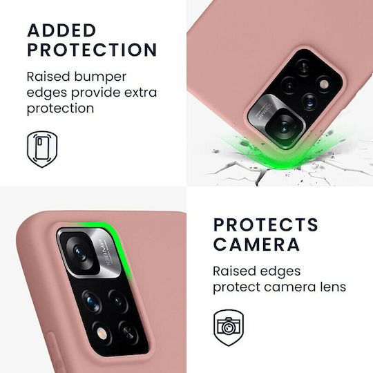 KWmobile Back Cover Silicone Winter Rose (Redmi Note 11 Pro+ 5G)