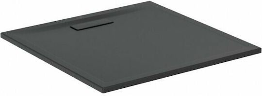 Ideal Standard Ultra Flat New Τετράγωνη Ακρυλική Ντουζιέρα 90x90cm Silk Black