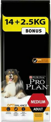 Purina Pro Plan Optibalance Medium Adult 14kg Ξηρά Τροφή για Ενήλικους Σκύλους Μεσαίων Φυλών με Κοτόπουλο