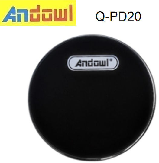 Andowl Încărcător Wireless (Qi Pad) 15W Negruς (Q-PD20)