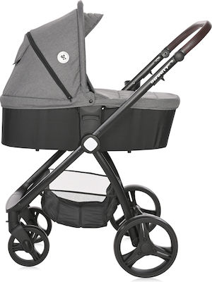 Lorelli Infinity 3 in 1 Verstellbar 3 in 1 Baby Kinderwagen Geeignet für Neugeborene Gray