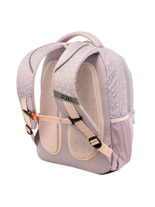 Polo Donuts Elementary School Backpack Lilac