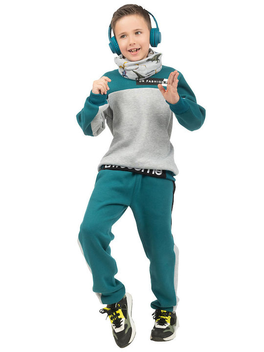 Energiers Kids Sweatpants Set Petrol Blue 2pcs