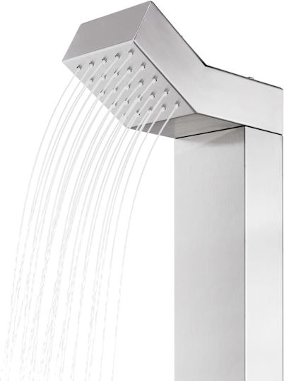 vidaXL Pool Shower with Length 62cm Silver