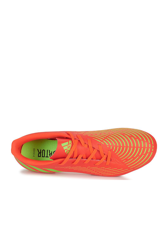 adidas Predator Edge.4 Футболни Обувки с Бутони Соларно Червено / Соларно Зелено / Основно Черно
