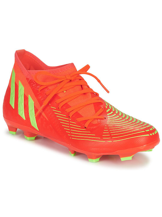 Adidas Predator Edge.3 FG Χαμηλά Ποδοσφαιρικά Παπούτσια με Τάπες Πορτοκαλί