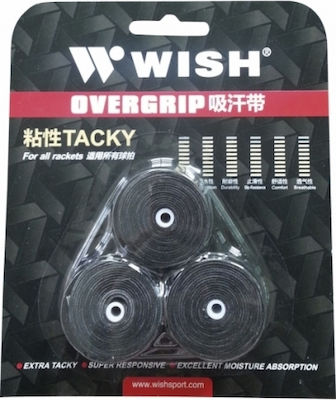 Wish Extra Overgrip Black 3pcs