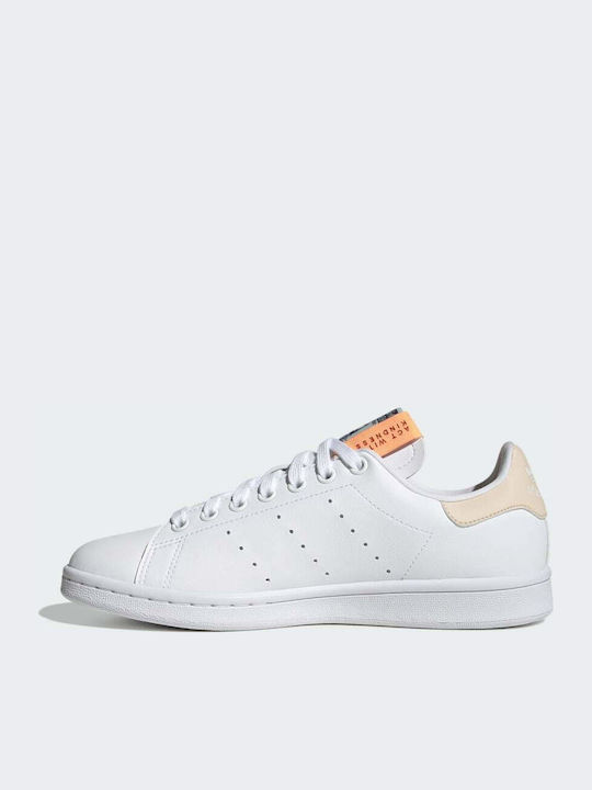 Stan Smith Damen Sneakers Cloud White / Bliss Orange / Almost Blue