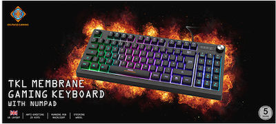 Deltaco DK230 Gaming Tastatur Tenkeyless mit RGB-Beleuchtung (Englisch UK)