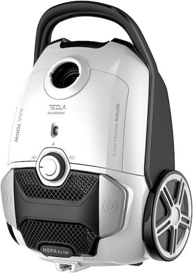 Tesla BG400W Ηλεκτρική Σκούπα 700W με Σακούλα 3lt Λευκή