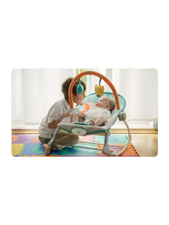 Ricokids Electric Relax pentru Bebeluși cu Vibrații Albastru deschis și gri pentru Copil până la 9kg