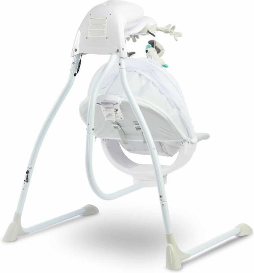 Caretero Electric Relax pentru Bebeluși Leagăn Raffi cu Muzică Gri pentru Copil până la 12kg