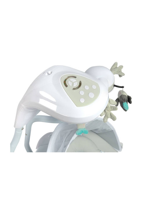Caretero Electric Baby Relax Swing Raffi with Music Grey for Child up to 12kg