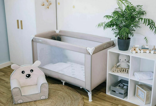 FreeOn Love Koala Playpen with Mattress Gray 65x125cm