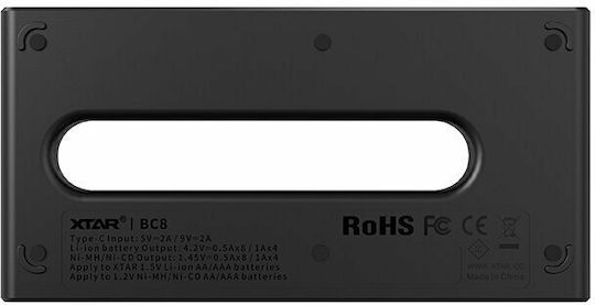 XTAR BC8 USB Charger 8 Batteries Li-ion/Ni-MH Size AA/AAA