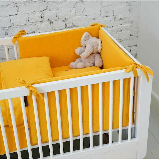 Funna Baby Crib Bumpers Classic Inside Yellow 41x192cm