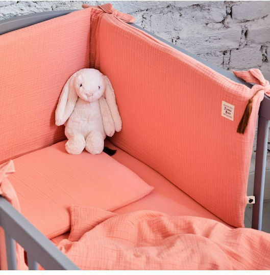 Funna Baby Crib Bumpers Classic Inside Coral 41x192cm