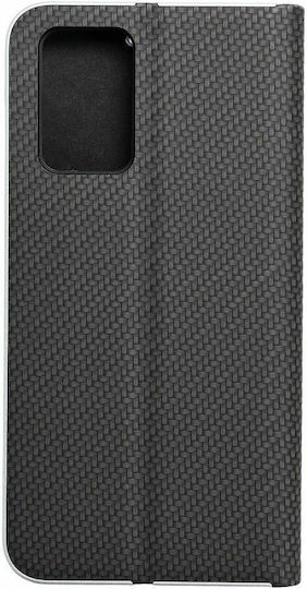 Forcell Luna Carbon Книга Пластмаса Черен (Redmi 10 / 10 2022)