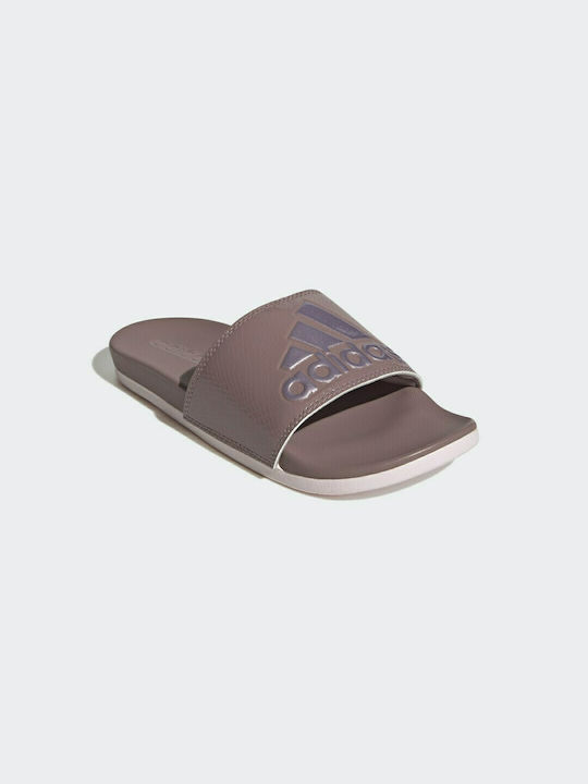 Adidas Adilette Comfort Slides Purple / Matt Purple Met. / Almost Pink