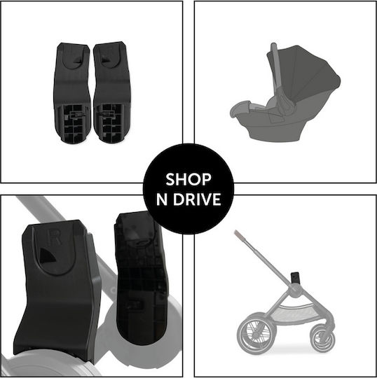 Hauck Kit Auto Μαύρο Walk N Care