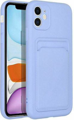 Forcell Card Back Cover Σιλικόνης Μωβ (iPhone 11)