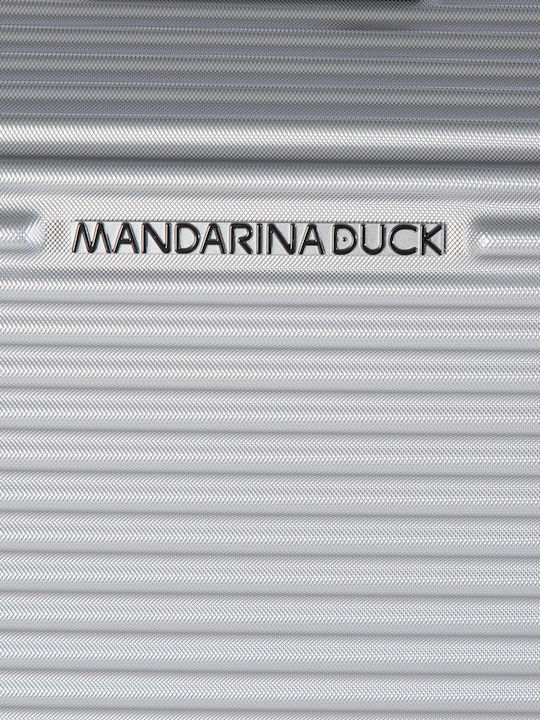 Mandarina Duck Tank Case Μεγάλη Βαλίτσα Ταξιδίου Σκληρή Γκρι με 4 Ρόδες Ύψους 75εκ.