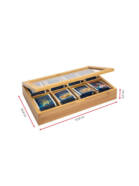 Westmark Κουτί για Τσάι με Καπάκι Ξύλινο Καφέ 31.8x19.8x6.3cm 1τμχ