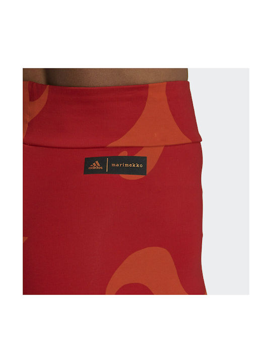 adidas Marimekko Rib Γυναικείο Κολάν Ποδηλασίας Πορτοκαλί