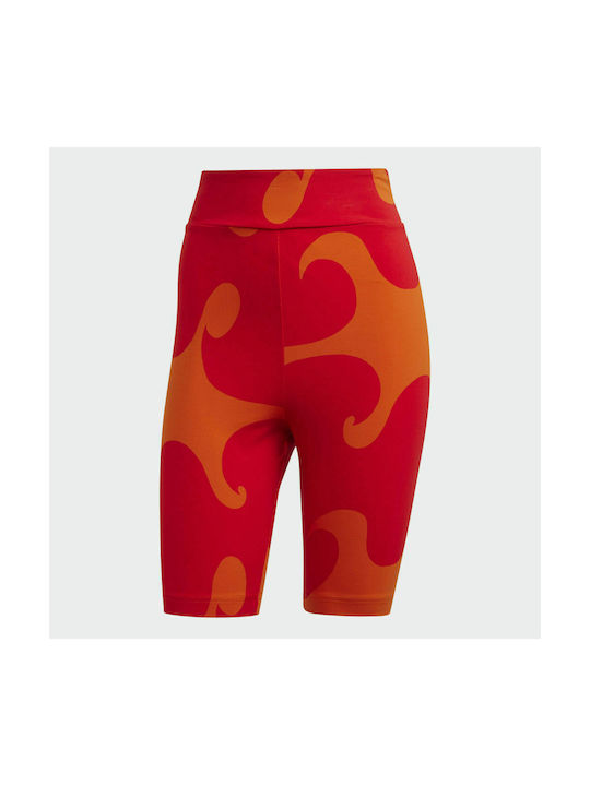 adidas Marimekko Rib Γυναικείο Κολάν Ποδηλασίας Πορτοκαλί