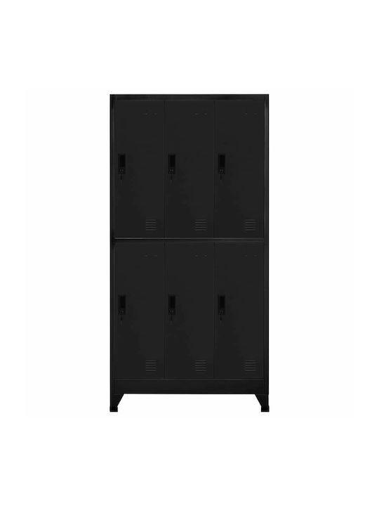 Шкаф Метал с 6 шкафчета 90x45x180бр