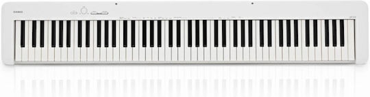 Casio Electric Stage Piano CDP-S110 Set with 88 Weighted Keys Built-in Speakers and Connection with Headphones and Computer White