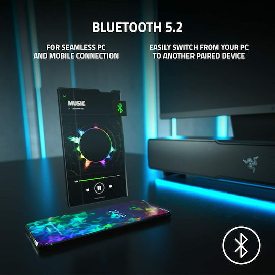 Razer Leviathan V2 Soundbar 7.1 Bluetooth με Ασύρματο Subwoofer Μαύρο