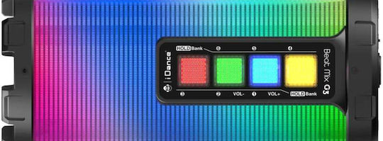 iDance Beat Mix G3 Ηχείο Bluetooth 50W με Διάρκεια Μπαταρίας έως 4 ώρες Μαύρο