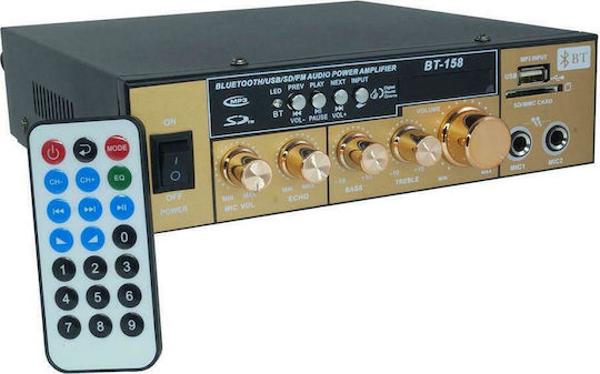 Karaoke Amplifier BT-158 in Gold Color