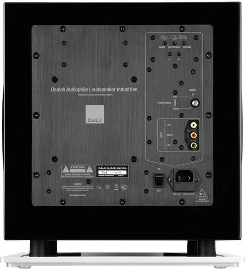 Dali Sub P-10 DSS Αυτοενισχυόμενο Subwoofer με Ηχείο 10" 500W Λευκό Γυαλιστερό