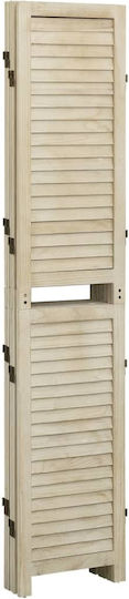 vidaXL Διακοσμητικό Παραβάν Ξύλινο με 5 Φύλλα 175x165cm