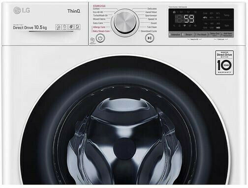 LG Πλυντήριο Ρούχων 10.5kg με Τεχνολογία Ατμού 1400 Στροφών AI DD F4WV510S0E