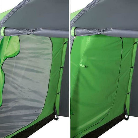 Nils Highland Winter Camping Tent Green with Double Cloth for 6 People 570x210x200cm