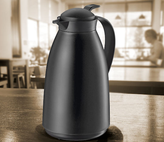 Cilio Imola Glass Thermos Jug 1lt Black