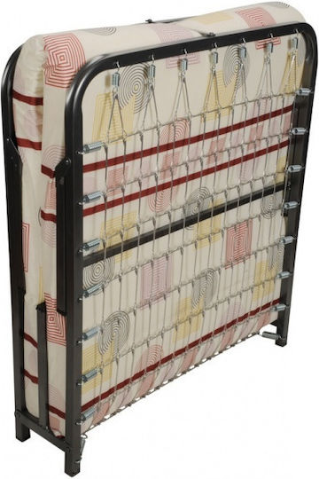 Klappbett mit Matratze 6cm Einzel Grau 180x80cm