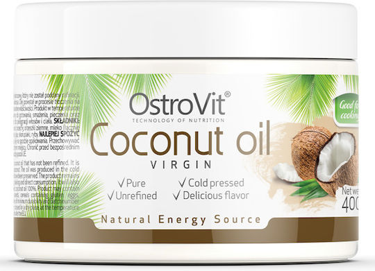 OstroVit Органично Виргинско Кокосово Масло Политика На Студено Пресоване Coconut Oil 900гр