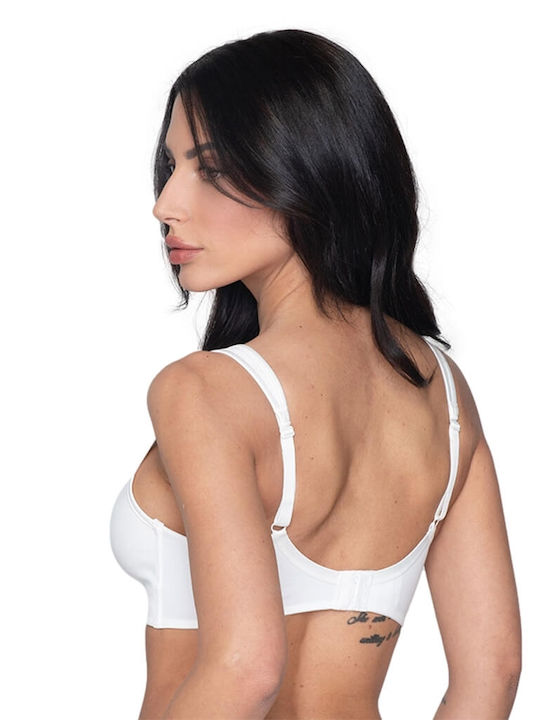 Luna Secret Sense Triangle Triangle Bra without Padding without Underwire White