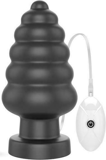 Lovetoy Πρωκτική Σφήνα King Sized με Δόνηση Μαύρη 18cm