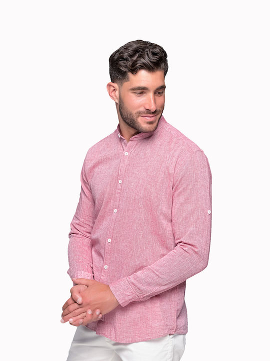 Ben Tailor Reviera Men's Shirt Long Sleeve Cotton Pink